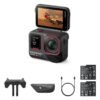 Insta360 ACE PRO 2 | Dual Battery Bundle | Action Camera, Co-Engineered with Leica, 8K AI-Powered Ultra HD, Advanced Stabilization, Waterproof Design, Compact and Rugged Design– Black