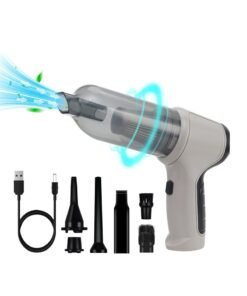TodyJeyHo Compressed Air Duster, Keyboard Cleaner for Office, Electric Air Duster, 3-in-1 Mini Vacuum Cleaner Wireless Electric Computer Cleaner