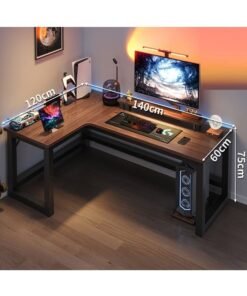 keke Computer and Multifunction Table Home Office Workstation 140X120 cm (Left Corner)