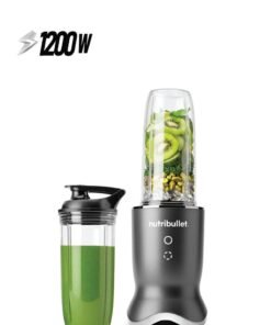 nutribullet Ultra Personal Blender With Glow Illuminated Interface, Quietest Single-Serve Blender, Tritan™ Renew Cups, Stainless Steel Rapid Extractor Blade, 1 Year Warranty 900 ml 1200 W NBU-500 Black