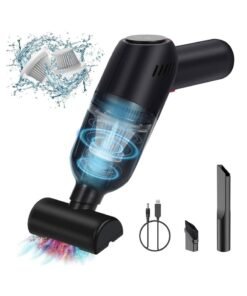 Vaymay Cordless Wireless Car Vacuum Cleaner, High Power Rechargeable Car Vacuum with DC 7.4V, 120W Vacuum Motor & 5000 Powerful 8000PA Suction, Lightweight Dry and Wet | Car Vacuum Cleaner