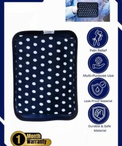 Prime by javaudan Electric Hot Water Bag Rechargeable Heating Bag with Fleece Cover for Cramps, Neck, Shoulders Pain Relief Bag for Hot Therapy Hand & Feet Warmer
