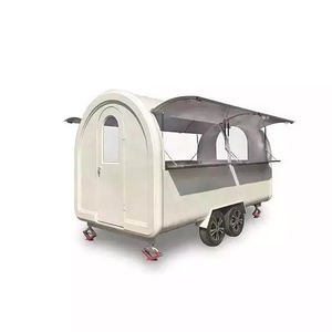 Best Quality Stainless Steel 3-Wheel Towable Fast Food Truck Ice Cream/Snack/Hotdog/Chips Catering Trailer 3-Year Warranty for