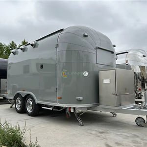Mobile Food Trailer Catering Trailer with Fiberglass Construction for Snack Food & Ice Cream Outdoor Use