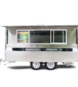 Fu-lly Equi-pped Mo-bile Food Truck for Pizza Coffee Ice Cream BBQ with Mobile Kitchen Trailer Features