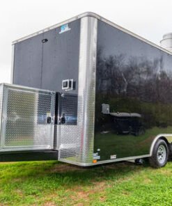 Premium 8.5X16 Food Trailer Mobile Food Truck Aluminum Fiberglass Construction Rust Resistant for Candy Ice Cream Chips 3-Year