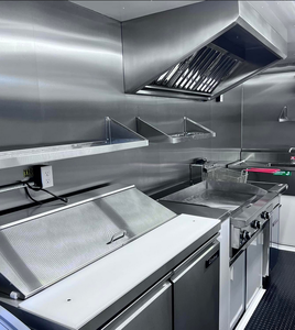 Fully Equipped Mobile Kitchen Food Truck for Ice Cream Pizza Hot Dogs BBQ a Comprehensive Mobile Restaurant Trailer