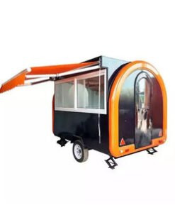 Multi-function Coffee Ice Cream Food Truck Trailer Fiberglass Construction Rust Resistant Stainless Steel Frame for Snack Food