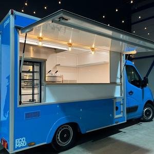 Factory Deal Price Mobile Food Trucks Petrol Candy Chips Aluminum GPS Tracking Built-In Power Insulated Compartments Sale Fast