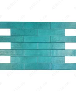 Alternative view of Aqua Blue Semimatte Porcelain Artisanal Tile
