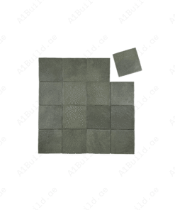 Alternative view of Artisan Essence Earthy Green Matte Porcelain Artisanal Tile