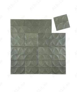 Alternative view of Artisan Essence Textured Green Matte Porcelain Artisanal Tile