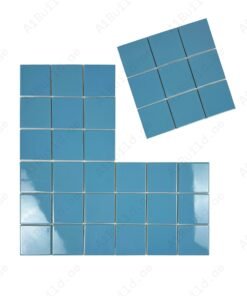 Alternative view of Azure Harmony Light Blue Ordinary Glazed Porcelain Mosaic