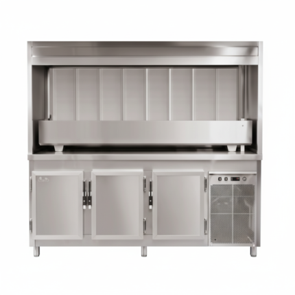BBQ 150 with HOOD, Manql & Hood 150X80X180