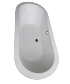 Alternative view of Freestanding automatic drain bathtub size 180x80cm dubai