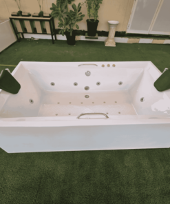 Alternative view of Elite-Class Acrylic Freestanding Jacuzzi Bathtub – 200 × 110 cm (Glossy White)