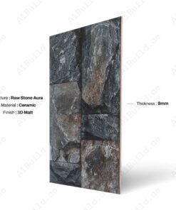 Alternative view of Bigestone Charcoal – Modern Stone Ceramic Indoor Outdoor Wall Tile