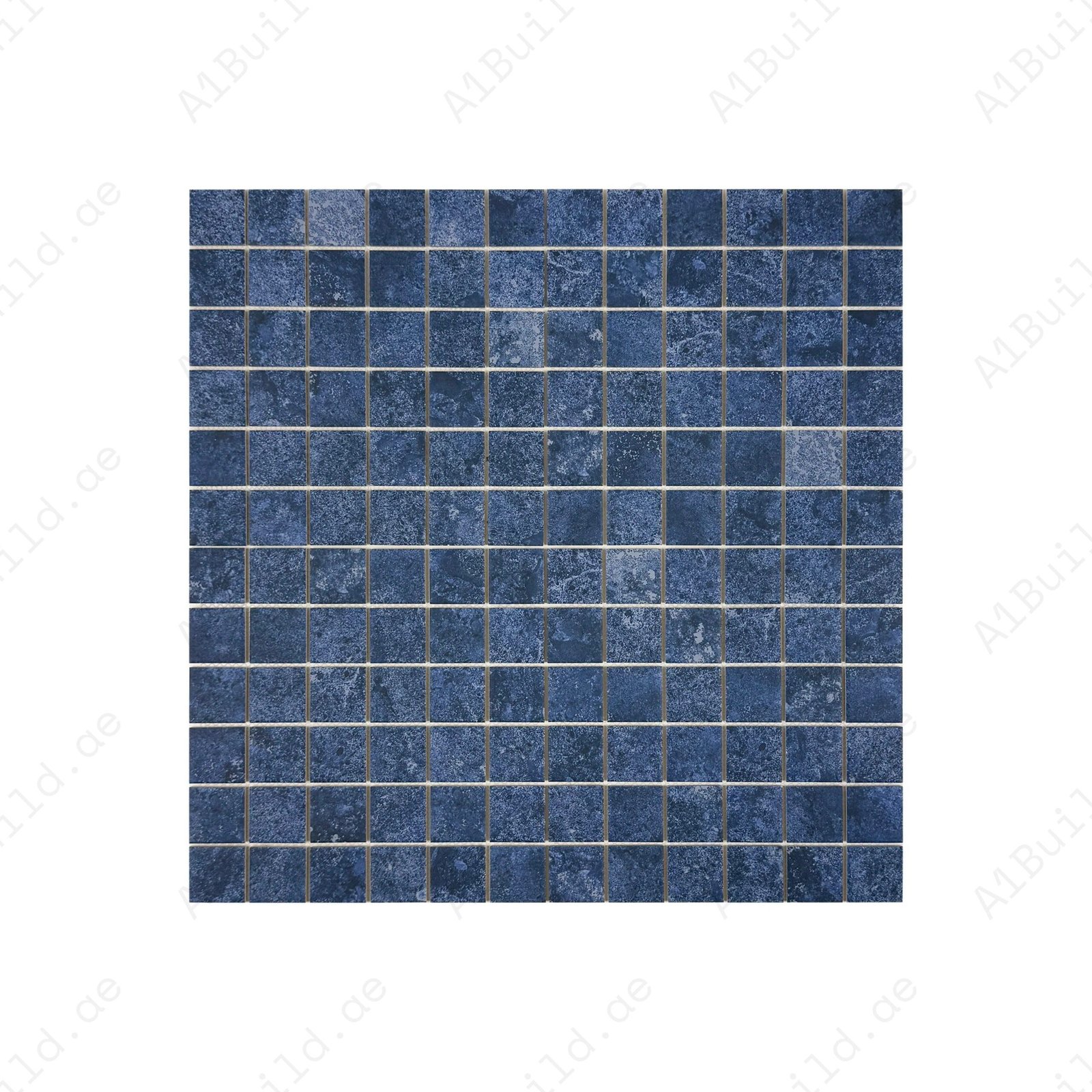 Limestone Porcelain Tile Series Blue Flat Surface Matt Porcelain Mosaic