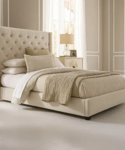 Button Tufted Bed