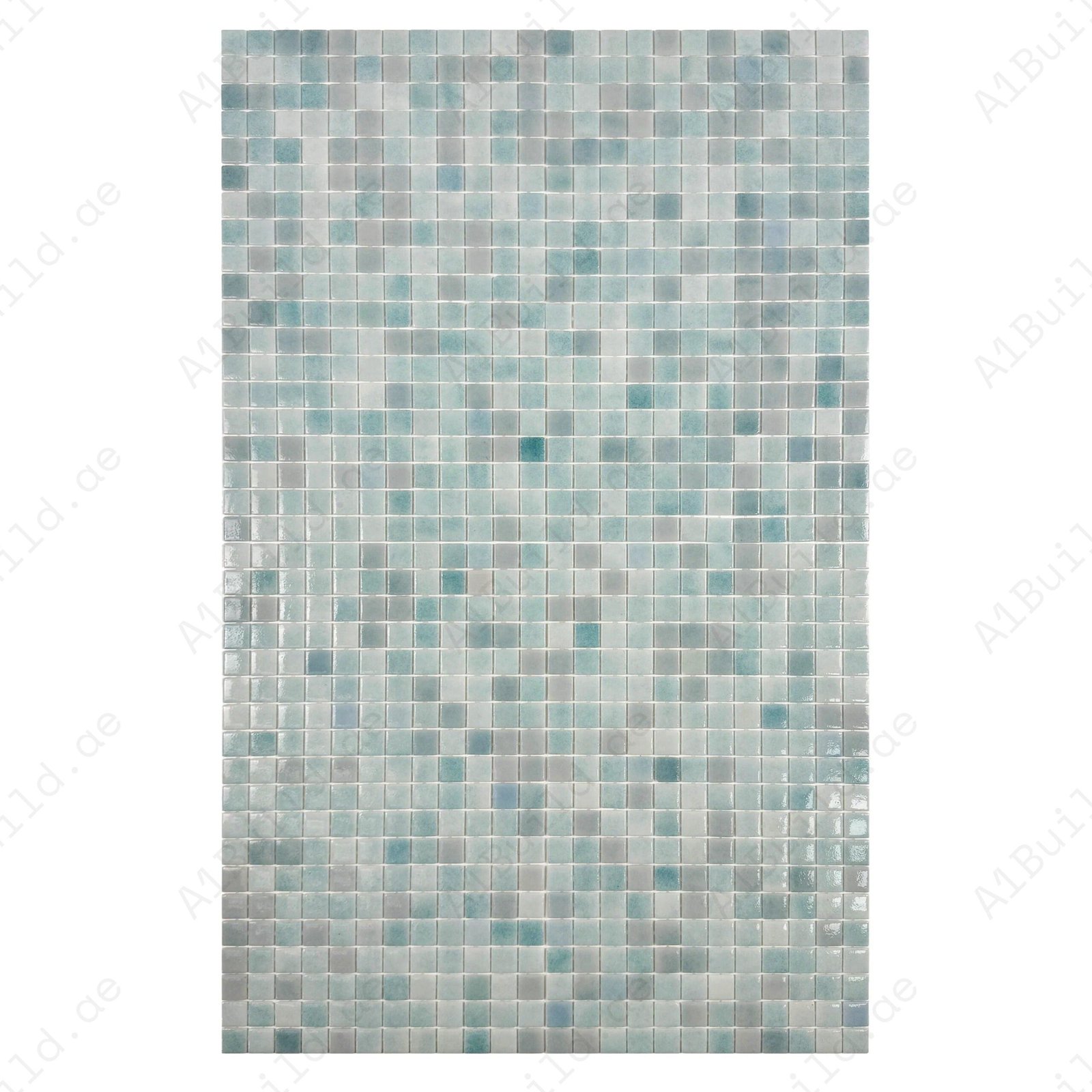 European Mosaic Series Baby Blue Recycled Glass Mosaic