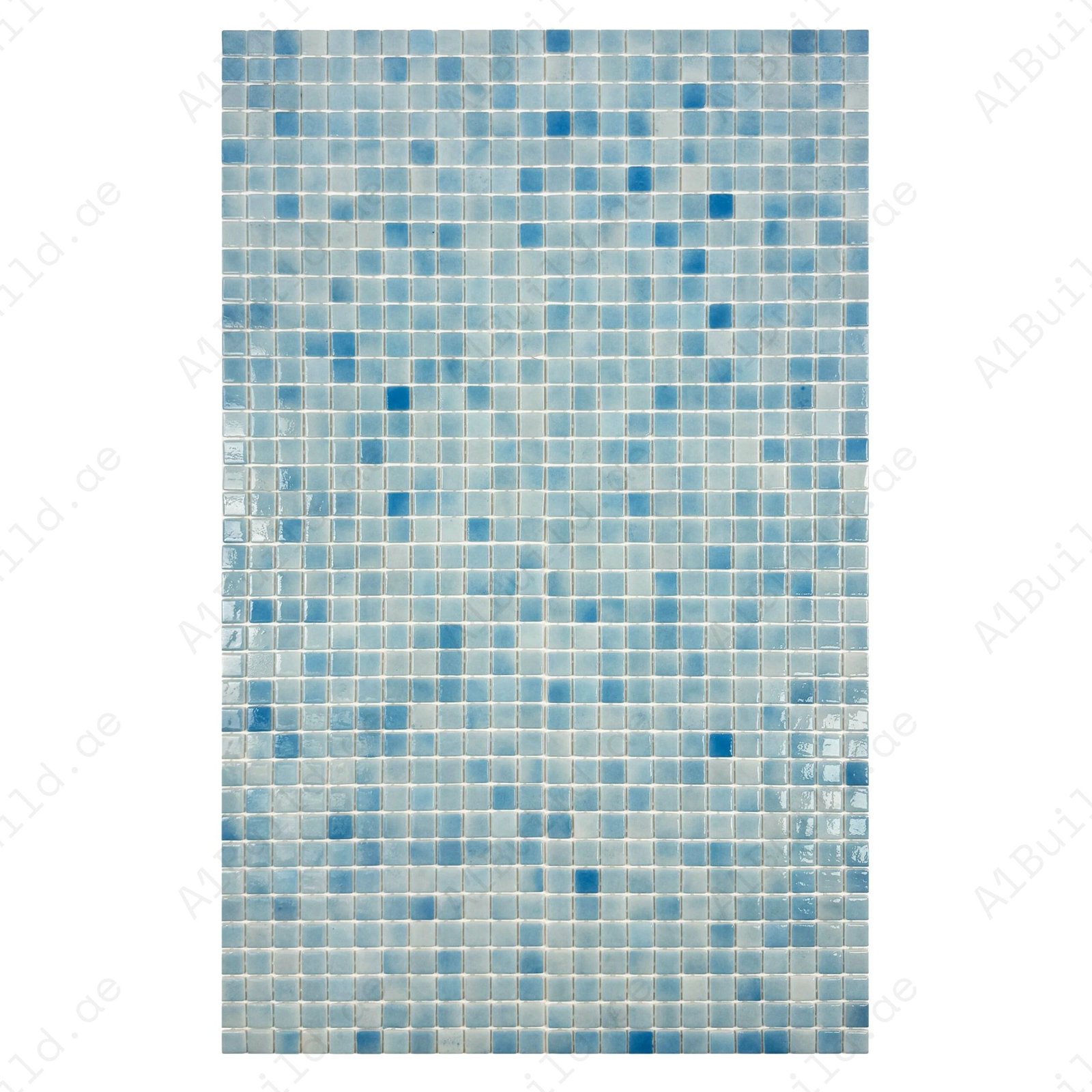 European Mosaic Series French Blue Recycled Glass Mosaic