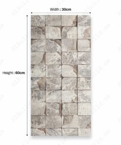 CREMA ROCK GRID 30X60CM 09MM CERAMIC INDOOR OUTDOOR WALLS TILE