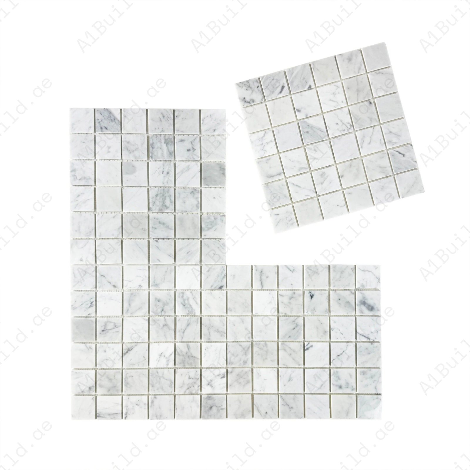 Timeless Marble Carrara White Polished Marble Mosaic - Image 2