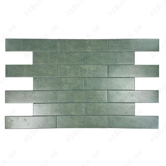 Hunter Green Semimatte Porcelain Artisanal Tile - Image 2