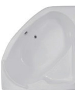 Alternative view of Lamia acrylic corner bathtub size 152x152cm