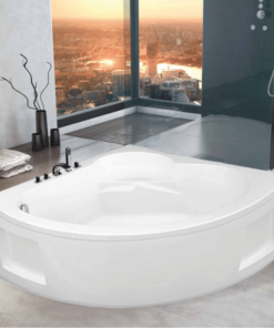 Delux corner acrylic bathtub size 130x130cm