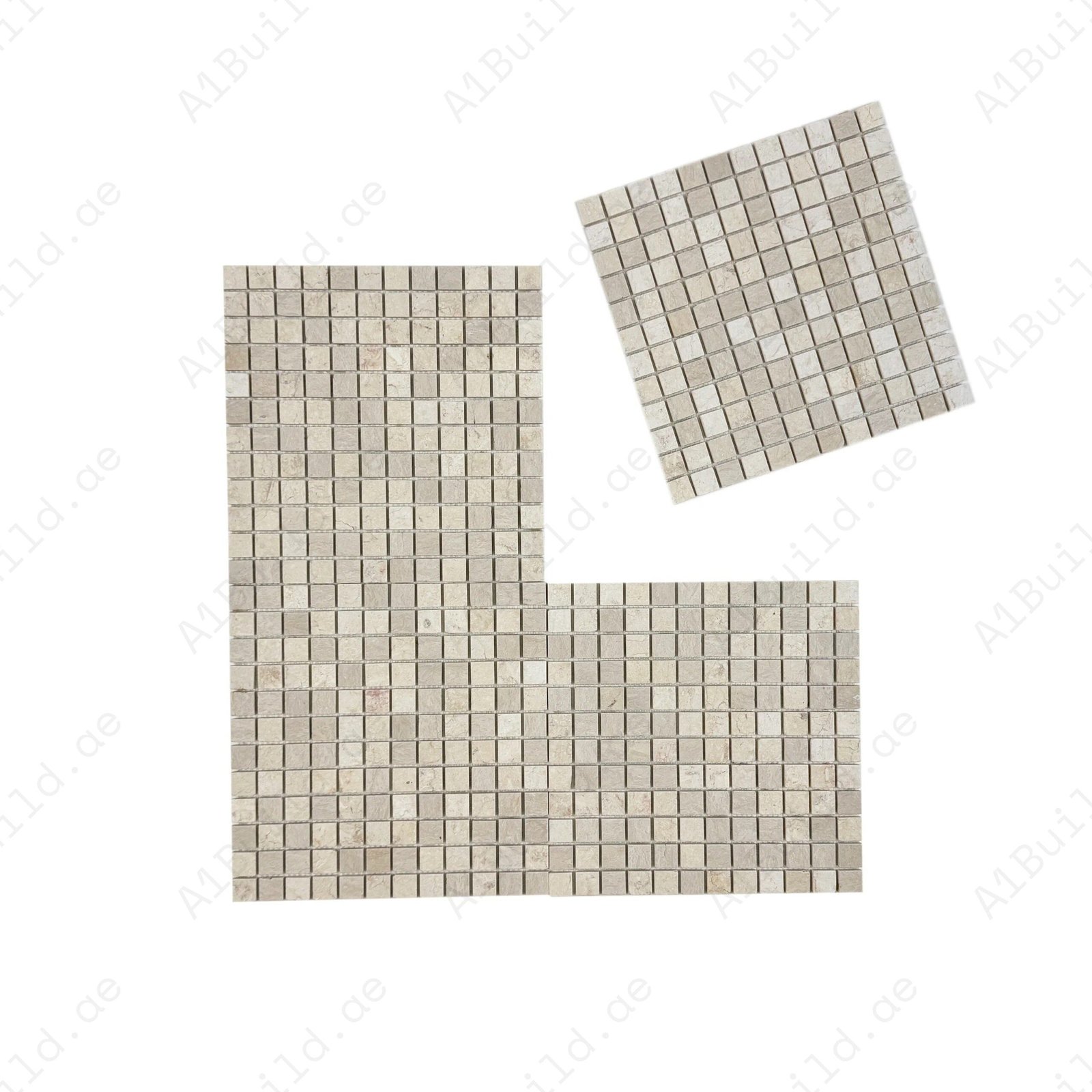 Palace Royale Series Cream Marfil Polished Square Marble Mosaic - Image 2