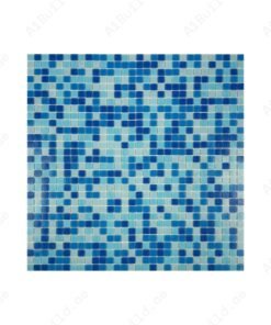 Serene Spectrum Sky Blue & French Blue & Navy Blue Mixed Hot Melt Glass Mosaic