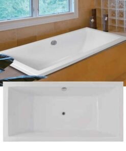 Crown acrylic bathtub -size: 200x100cm
