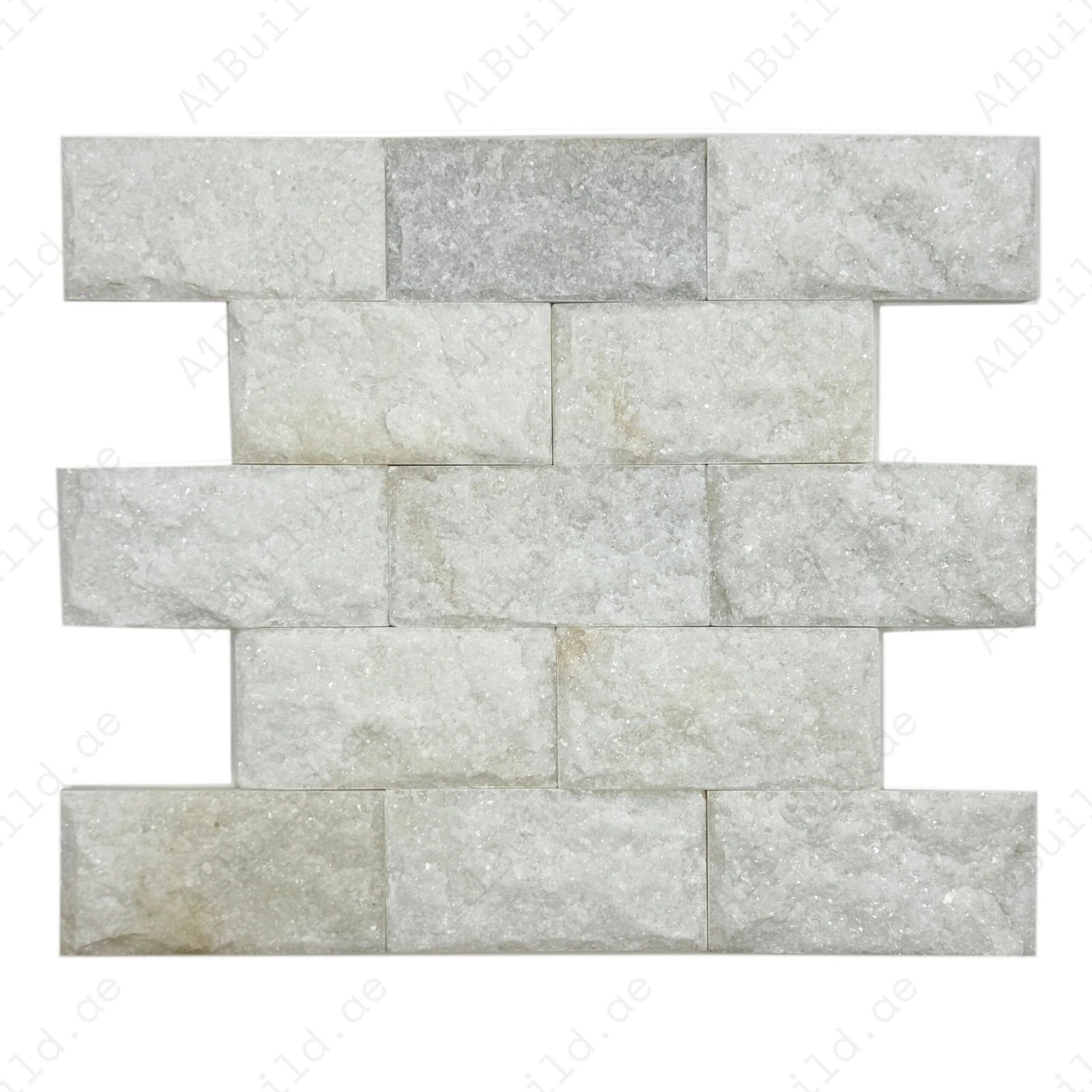 Palatial Sands Crystal White Mushroom Marble Wall Cladding - Image 2