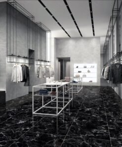 Dino Black (60X120cm 09mm Random Glitter on Matt Special Finish Porcelain Indoor Floor & Wall Tiles)