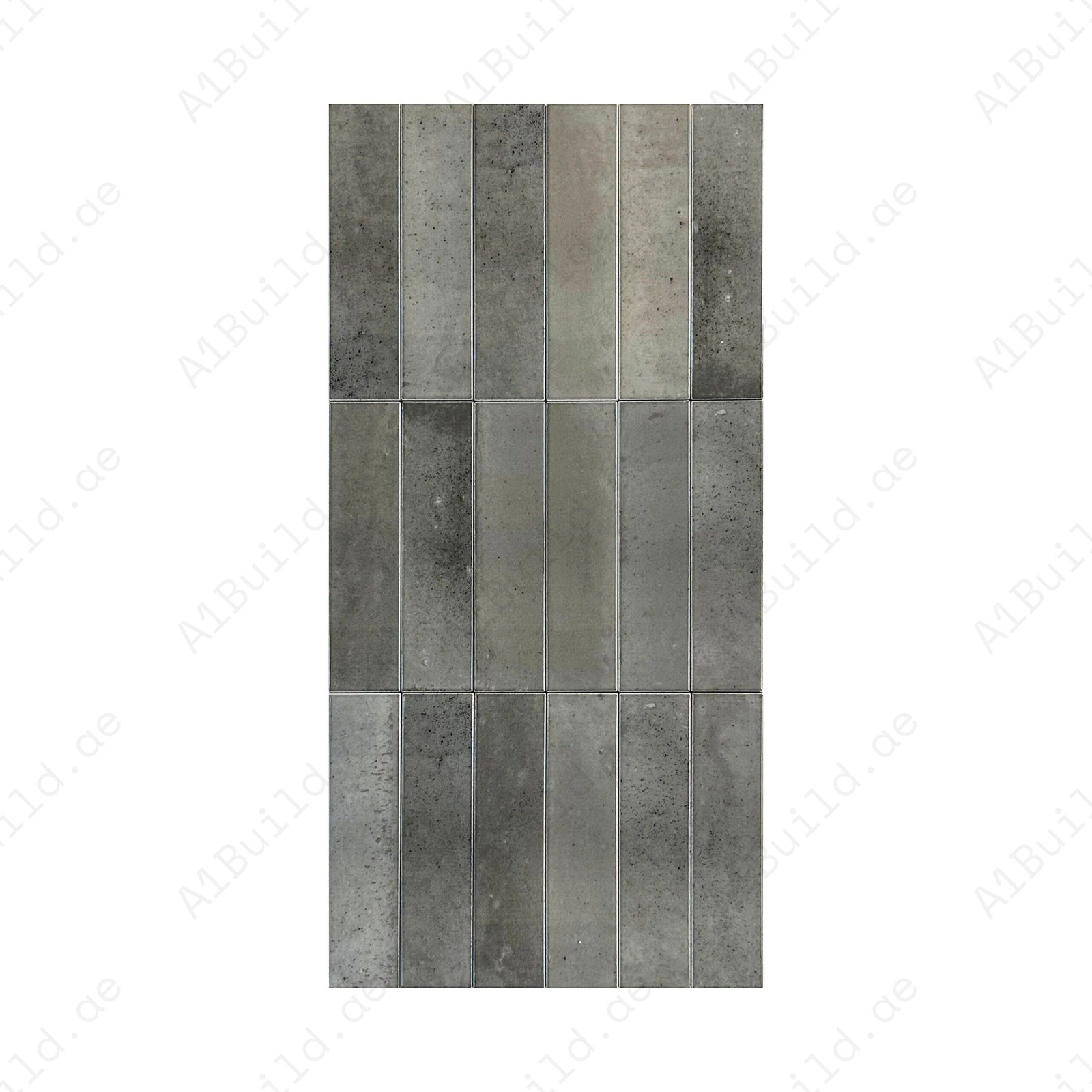 Dark Grey Matte Porcelain Artisanal Tile