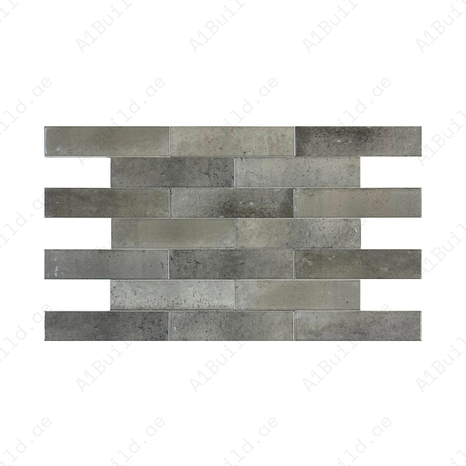 Dark Grey Matte Porcelain Artisanal Tile - Image 2