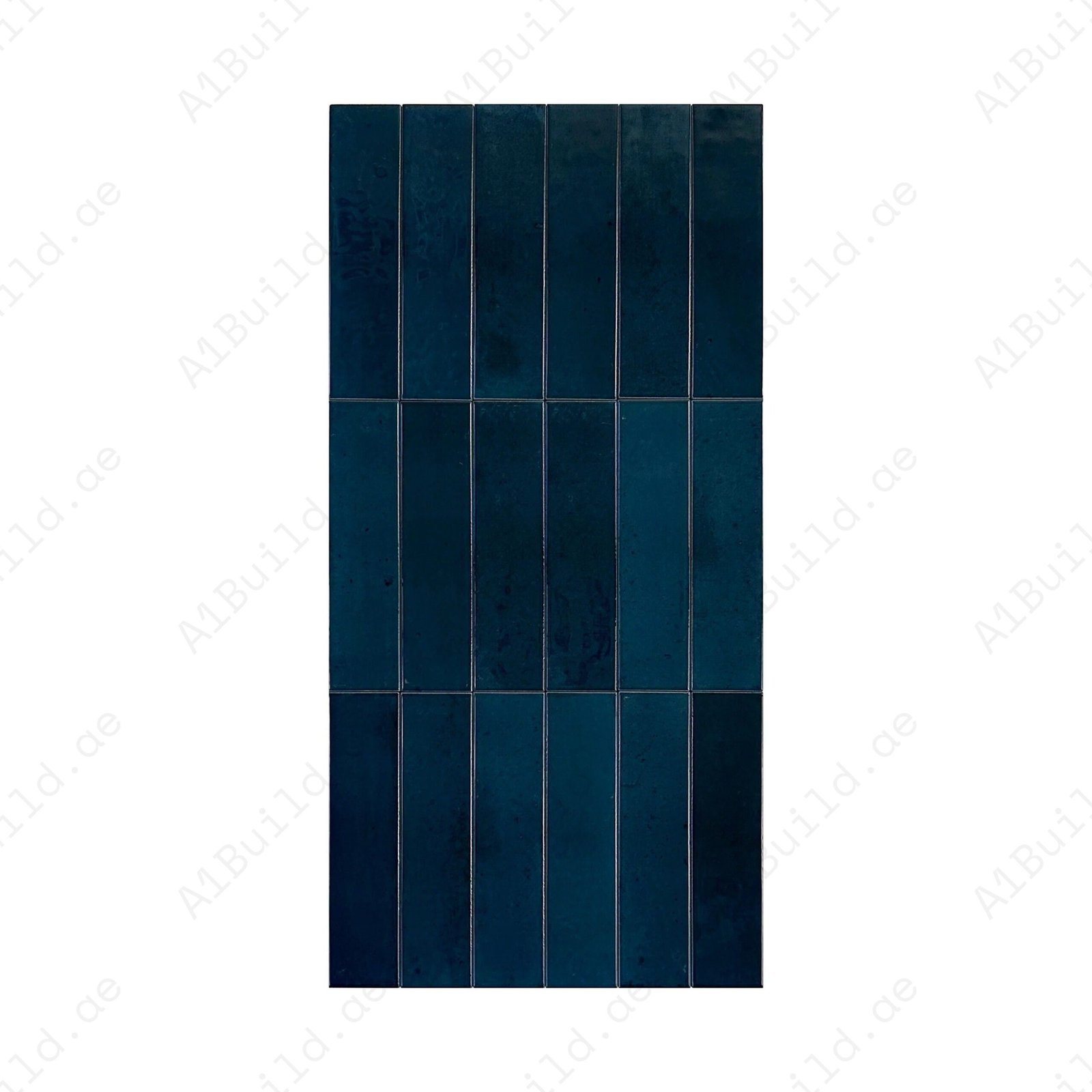 Deep Blue Glossy Porcelain Artisanal Tile
