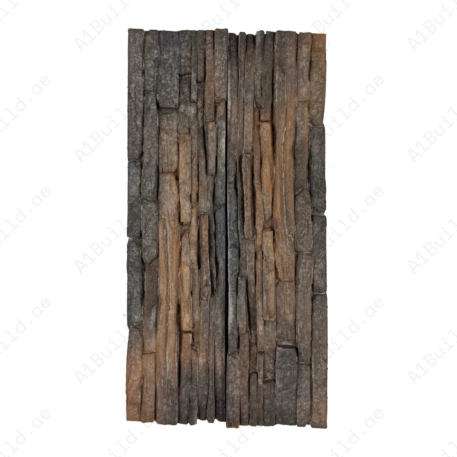 Tuscany Essence Cinnamon Brown & Chocolat Brown Mixed Split Design Cement Artificial Tile