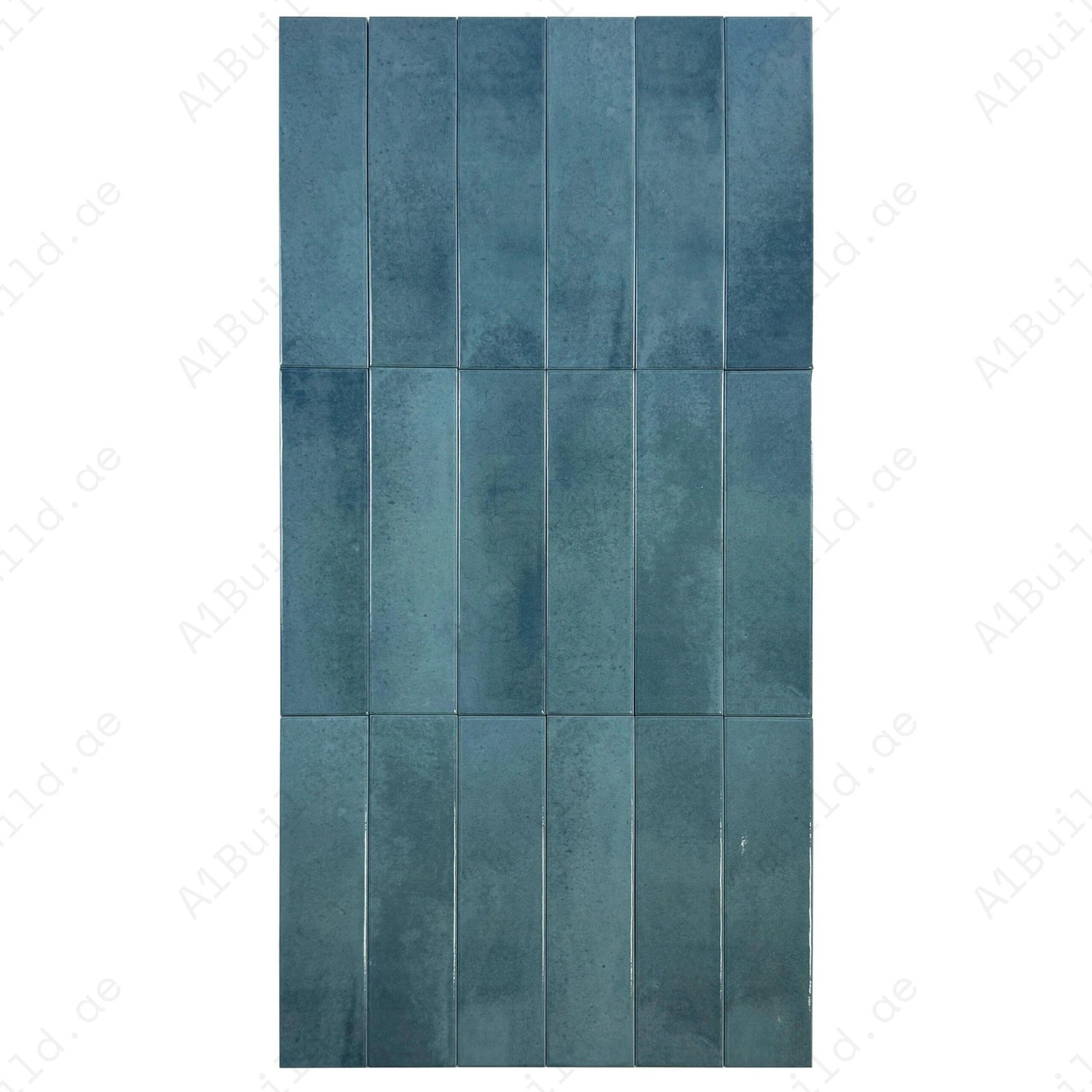 Venetian Dream Series Sapphire Blue Glossy Porcelain Artisanal Tile