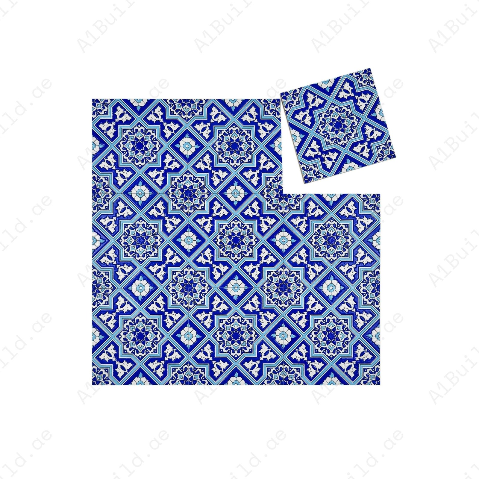 Royal Souk Series Moroccan Style Glossy Ceramic Tile Pattern 205 - Image 2