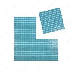 Alternative view of Serene Spectrum Series Sky Blue Hot Melt Glass Mosaic