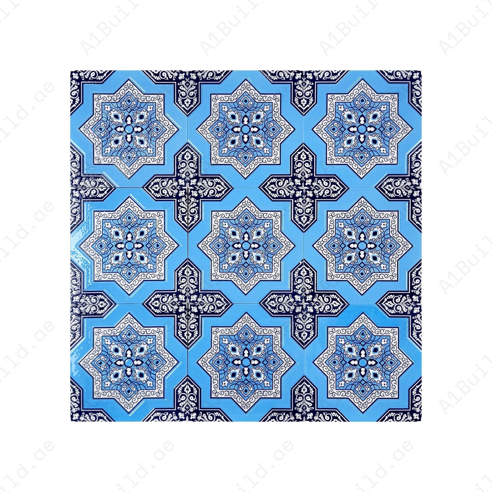 Royal Souk Moroccan Style Glossy Ceramic Tile Pattern 204