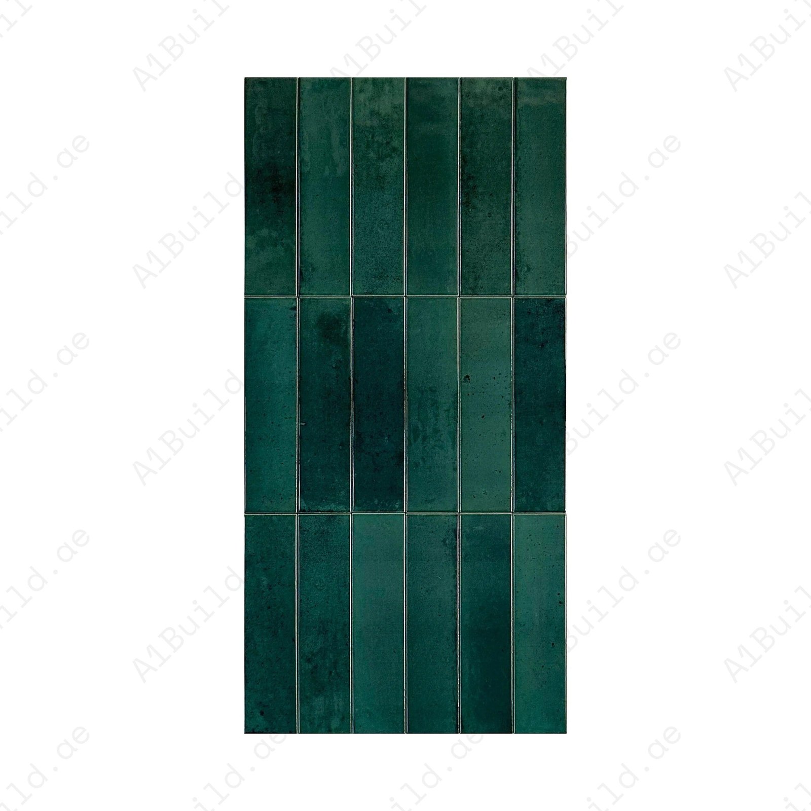 Light Blue Glossy Porcelain Artisanal Tile