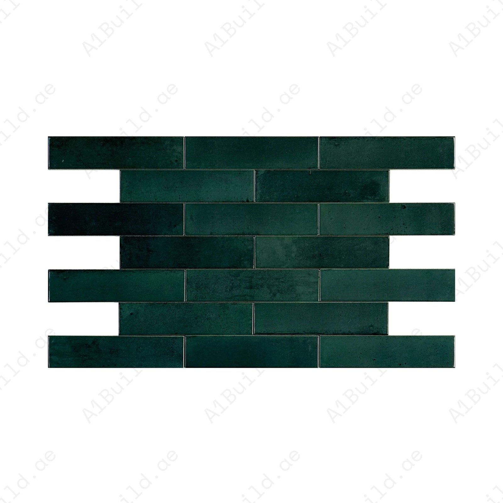 Light Blue Glossy Porcelain Artisanal Tile - Image 2