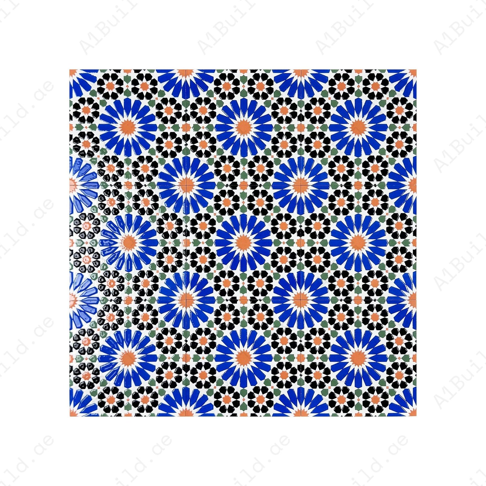 Royal Souk Moroccan Style Glossy Ceramic Tile Pattern 201