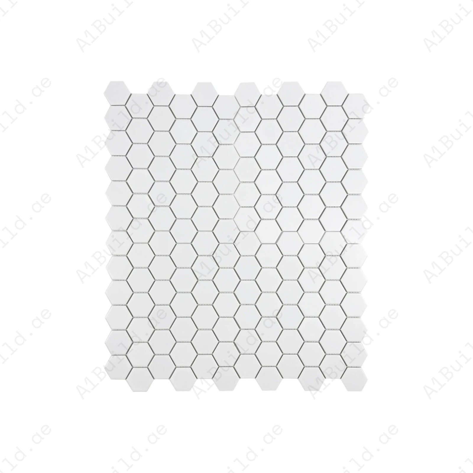 Carrara Lumina Series White Glossy Hexagon Porcelain Mosaic