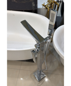 Freestanding chrome bathtub faucet 94cm height