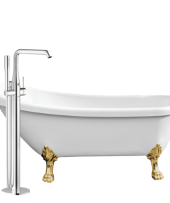 Alternative view of Grohe bathtub faucet 23491001 Floor Mounted Essence Single-Lever Bath Mixer 1/2″