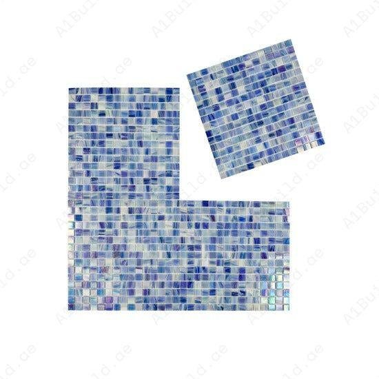 Glacial Artistry Series Daisy White & Blush Pink & Lilac Purple Hot Melt Glass Mosaic - Image 2